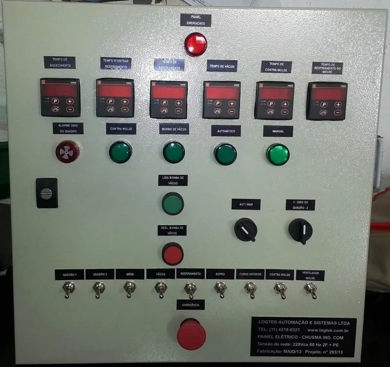 Automação de Máquina de Vácuo para Processos Industriais